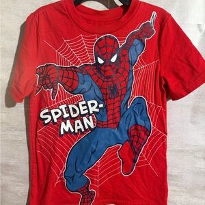 jumping beans Red Spider-Man Graphic Tee with Blue Print